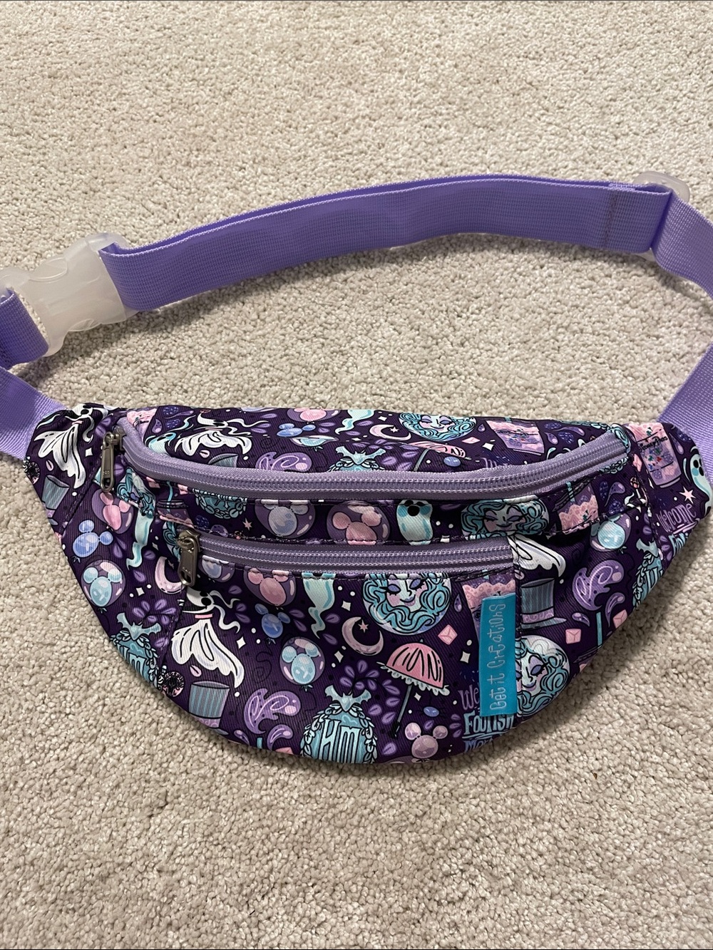 Disney Get it Creations Halloween Haunted Mansion Pastel Belt Bag Fanny Pack